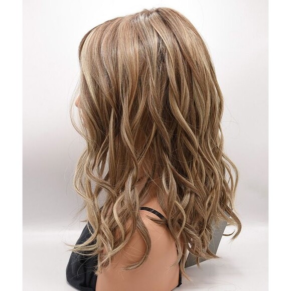 SELFIE MODE Wig by RAQUEL WELCH, RL12/22SS Shaded Cappuccino, Mono Top +Lace NEW main image 7